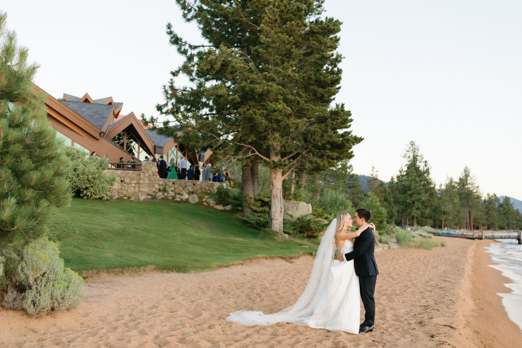 Wedding couple at Edgewood Tahoe